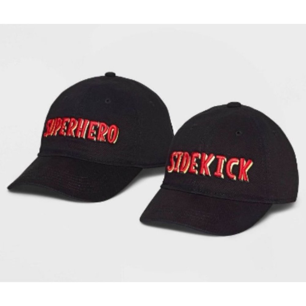 Goodfellow & Com - Men's 2 Piece Sidekick/Superhero Baseball Cap w/3D Embroidery